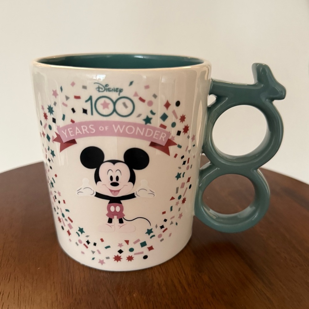 Disney 100 Years of Wonder Mickey Mouse Mug with 100 Handle